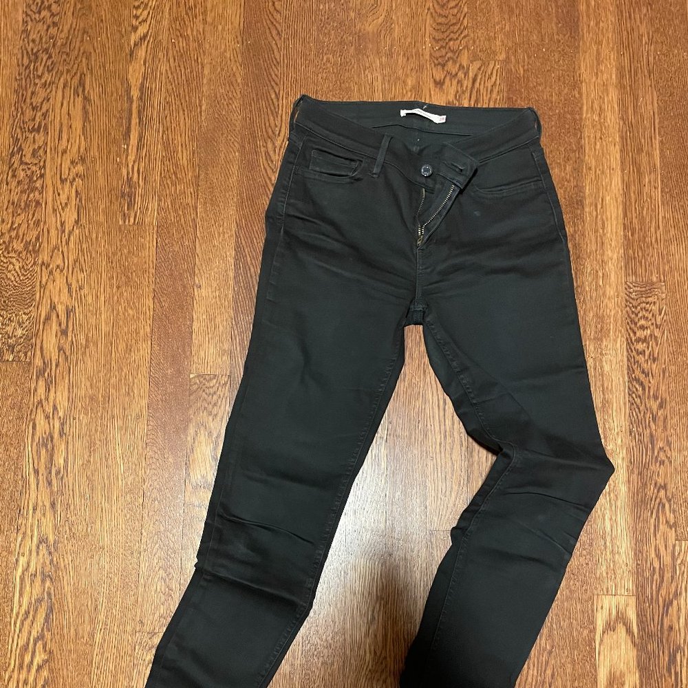 Levi's 710 Super Skinny W 28 Black